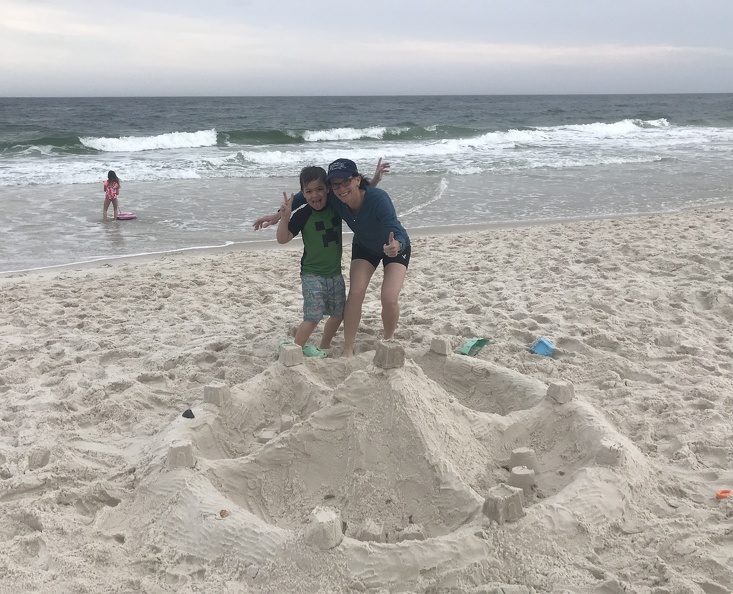 Beach Fun - Huge Sand Castle1.JPG
